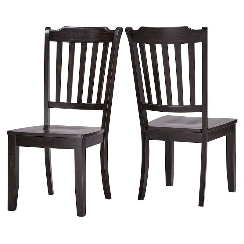 Chaises de salle à manger Eleanor en bois à dossier à barreaux (ensemble de 2) par iNSPIRE Q Classic