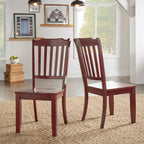 Sedie da pranzo in legno con schienale a pioli Eleanor (set da 2) di iNSPIRE Q Classic