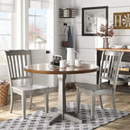 Sedie da pranzo in legno con schienale a pioli Eleanor (set da 2) di iNSPIRE Q Classic