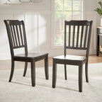 Sedie da pranzo in legno con schienale a pioli Eleanor (set da 2) di iNSPIRE Q Classic