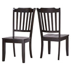 Sedie da pranzo in legno con schienale a pioli Eleanor (set da 2) di iNSPIRE Q Classic