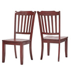 Sedie da pranzo in legno con schienale a pioli Eleanor (set da 2) di iNSPIRE Q Classic