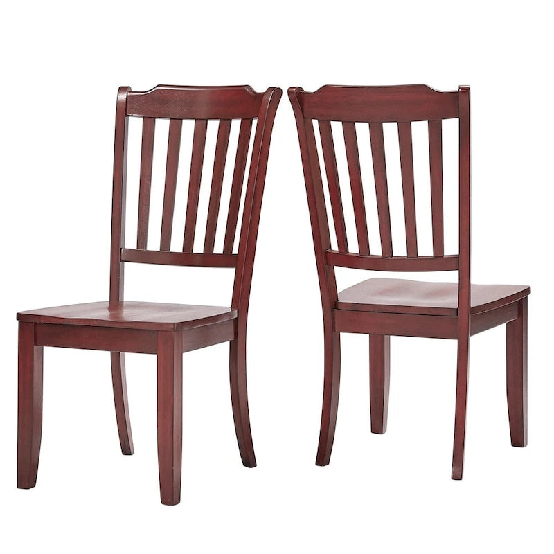 Sedie da pranzo in legno con schienale a pioli Eleanor (set da 2) di iNSPIRE Q Classic