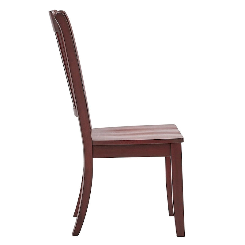 Sedie da pranzo in legno con schienale a pioli Eleanor (set da 2) di iNSPIRE Q Classic