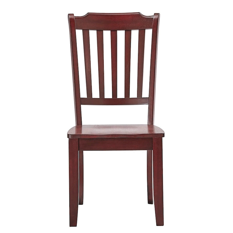 Sedie da pranzo in legno con schienale a pioli Eleanor (set da 2) di iNSPIRE Q Classic
