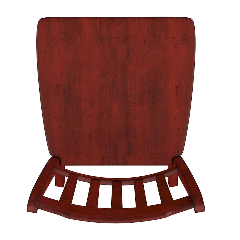 Sedie da pranzo in legno con schienale a pioli Eleanor (set da 2) di iNSPIRE Q Classic