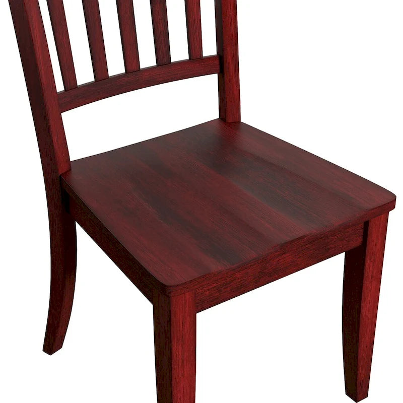 Sedie da pranzo in legno con schienale a pioli Eleanor (set da 2) di iNSPIRE Q Classic