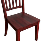 Sedie da pranzo in legno con schienale a pioli Eleanor (set da 2) di iNSPIRE Q Classic