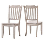 Sedie da pranzo in legno con schienale a pioli Eleanor (set da 2) di iNSPIRE Q Classic