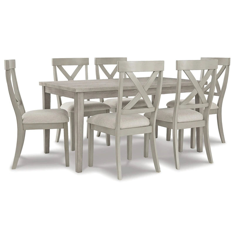 Pacchetto sala da pranzo 7 pezzi Parellen grigio di Signature Design by Ashley