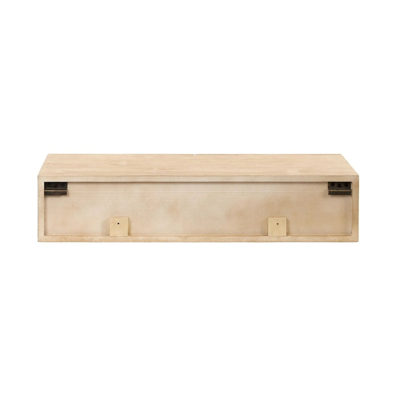 Kate and Laurel Ori Mobile Consolle in Rattan - 28x13x6