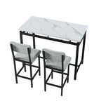 Ensemble bar de salle à manger 3 pièces avec 2 chaises