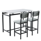 Ensemble bar de salle à manger 3 pièces avec 2 chaises