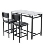 Ensemble bar de salle à manger 3 pièces avec 2 chaises