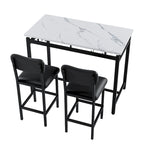 Ensemble bar de salle à manger 3 pièces avec 2 chaises