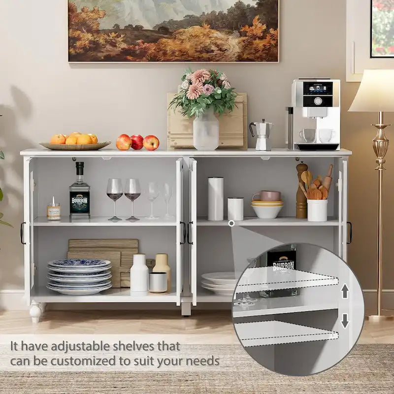 Madia da Cucina Buffet Mobiletto Caffè Credenza Tavolo da Servizio