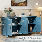 Madia da Cucina Buffet Mobiletto Caffè Credenza Tavolo da Servizio
