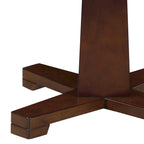 Tavolo da gioco da poker rotondo da 48 pollici con portabicchieri, vassoi per fiches, marrone