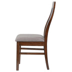 Sedia da pranzo laterale Baywind Mango Oak con schienale a doghe (set da 2)