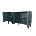 Esclusiva credenza a 4 ante con gambe in pino