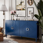 Esclusiva credenza a 4 ante con gambe in pino