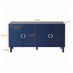 Esclusiva credenza a 4 ante con gambe in pino