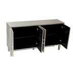 Esclusiva credenza a 4 ante con gambe in pino