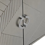 Esclusiva credenza a 4 ante con gambe in pino