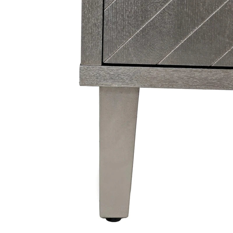 Esclusiva credenza a 4 ante con gambe in pino