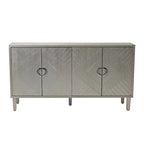 Esclusiva credenza a 4 ante con gambe in pino