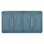 Madia in Legno Massello con 4 Ante, Ampia Credenza Contenitore