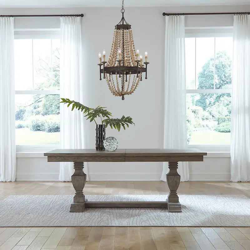 Set di 9 Tavoli a Cavalletto Westfield Havana Brown