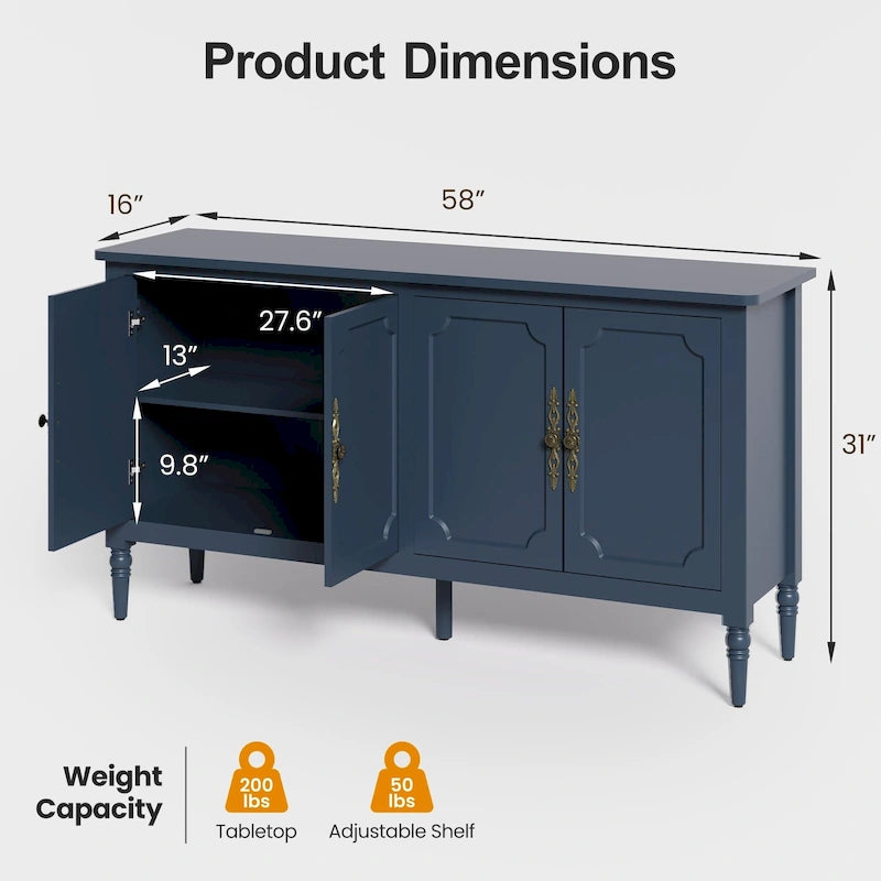 Mobile credenza Accent da 58 con 4 ante