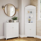 RiverRidge Ellsworth Mobile bagno e lavanderia con ante e ripiani regolabili - Bianco