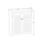RiverRidge Ellsworth Mobile bagno e lavanderia con ante e ripiani regolabili - Bianco