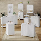 RiverRidge Ellsworth Mobile bagno e lavanderia con ante e ripiani regolabili - Bianco