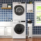 Armoire de rangement étroite à porte unique RiverRidge Ashland pour salle de bain et buanderie avec tiroir et étagères réglables - Blanc