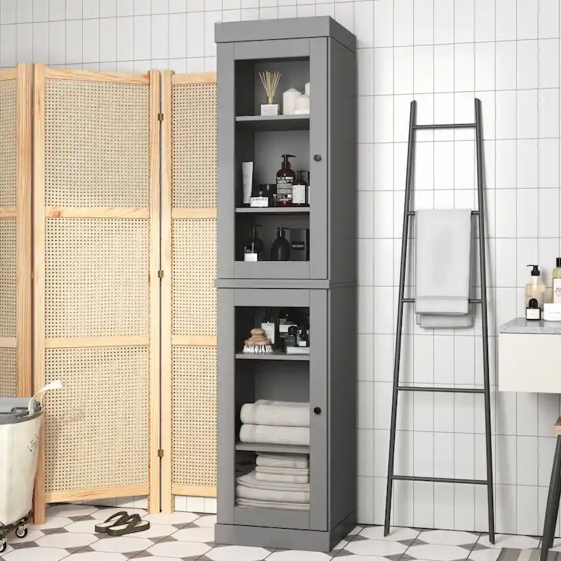 Meuble sous-vasque 100 % bois massif 42 cm avec portes en option par Palace Imports