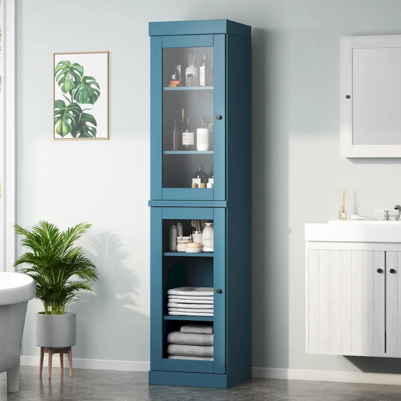 Meuble sous-vasque 100 % bois massif 42 cm avec portes en option par Palace Imports