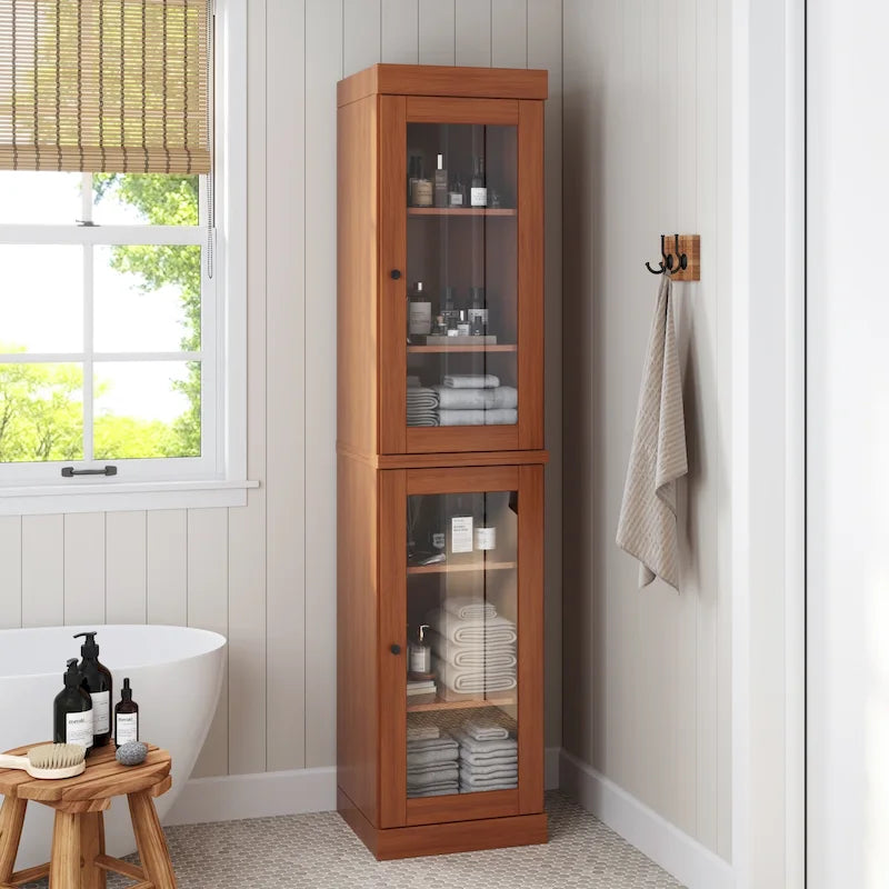 Meuble sous-vasque 100 % bois massif 42 cm avec portes en option par Palace Imports