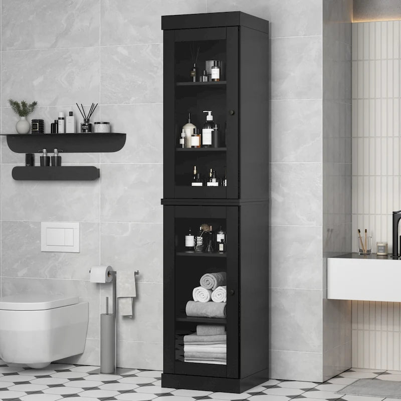 Meuble sous-vasque 100 % bois massif 42 cm avec portes en option par Palace Imports