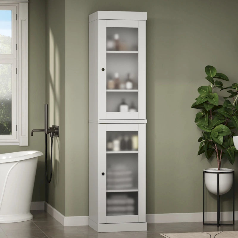 Meuble sous-vasque 100 % bois massif 42 cm avec portes en option par Palace Imports