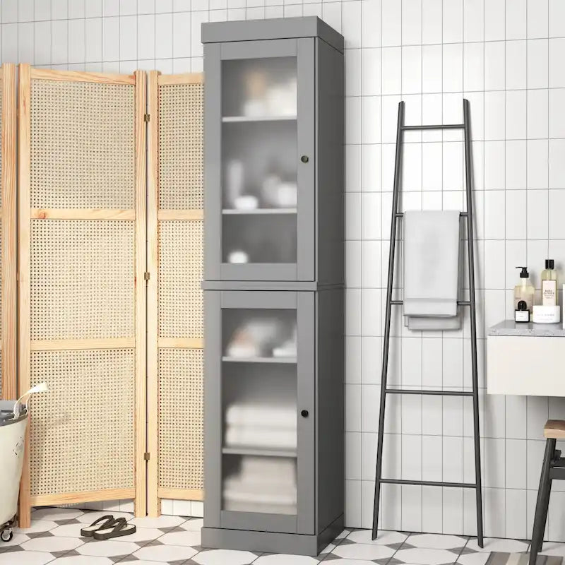 Meuble sous-vasque 100 % bois massif 42 cm avec portes en option par Palace Imports