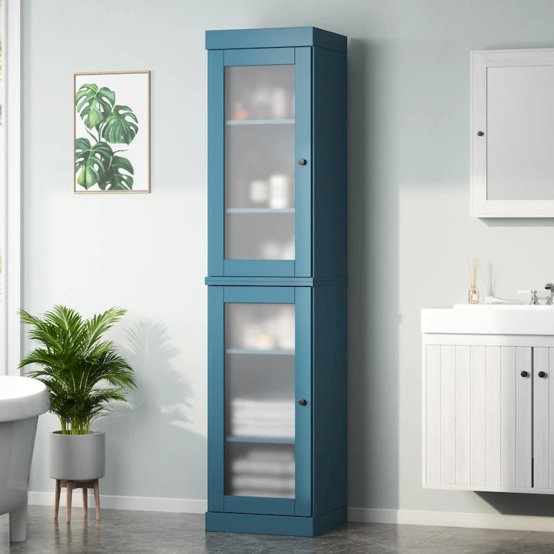 Meuble sous-vasque 100 % bois massif 42 cm avec portes en option par Palace Imports