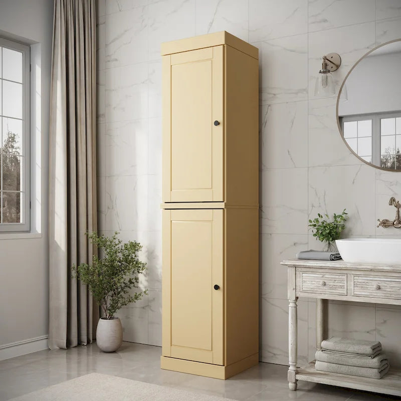 Mobiletto da bagno 16,5" in legno massello al 100% con ante opzionali di Palace Imports