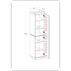 Mobiletto da bagno 16,5" in legno massello al 100% con ante opzionali di Palace Imports