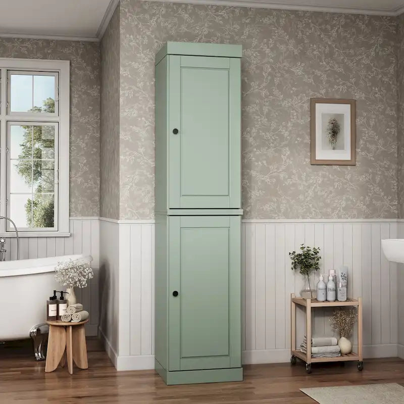 Mobiletto da bagno 16,5" in legno massello al 100% con ante opzionali di Palace Imports