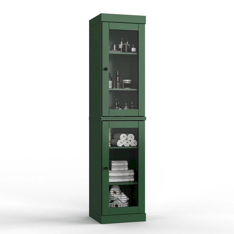 Mobiletto da bagno 16,5" in legno massello al 100% con ante opzionali di Palace Imports