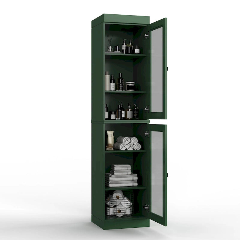 Mobiletto da bagno 16,5" in legno massello al 100% con ante opzionali di Palace Imports