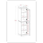 Mobiletto da bagno 16,5" in legno massello al 100% con ante opzionali di Palace Imports